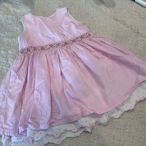 Vintage Light pink smocked baby dress. #k2